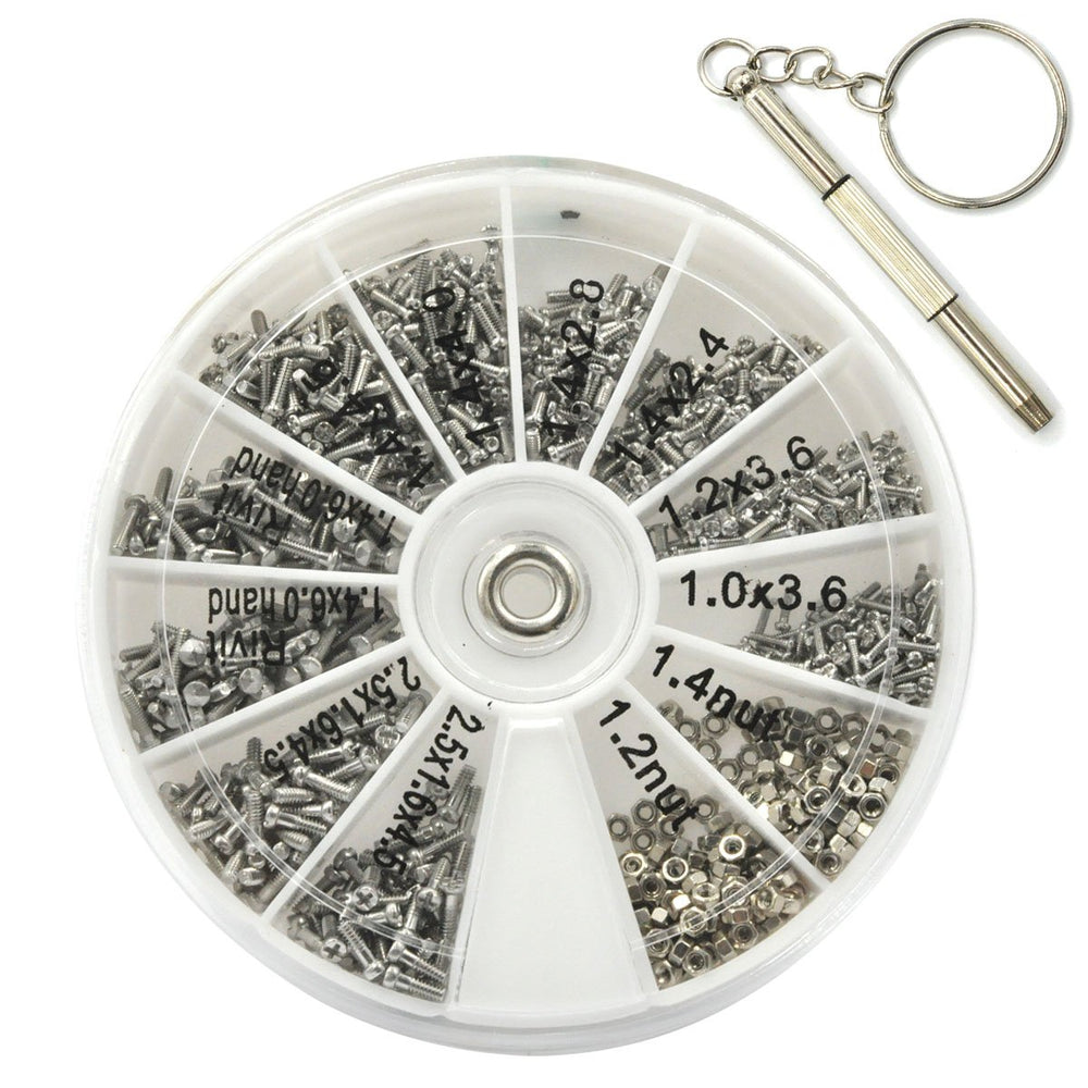 eZAKKA eyeglass repair kit box with screws and organizer