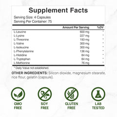 Packaging notes highlight non-GMO and allergen-free formulation