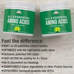 All 9 Essential Amino Acids Powder Wildberry back panel