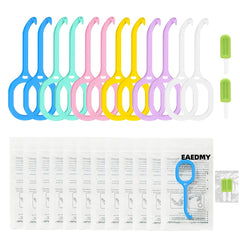 EAEDMY 12 clear aligner removal tools and 2 chewies set