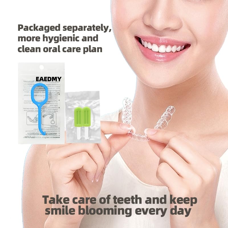 12 removal tools and 2 chewies for clear aligners and retainers