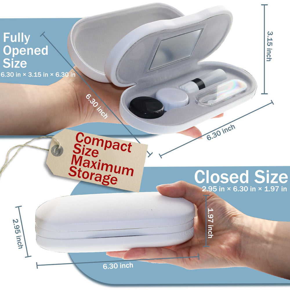 contact lens box and remover tool included in the kit