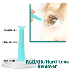 Close-up of suction cup remover for hard lenses