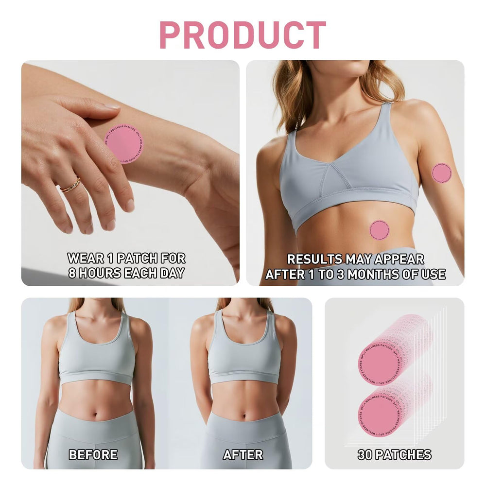 Discreet patch with smooth edges on skin