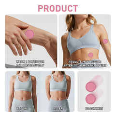 Discreet patch with smooth edges on skin