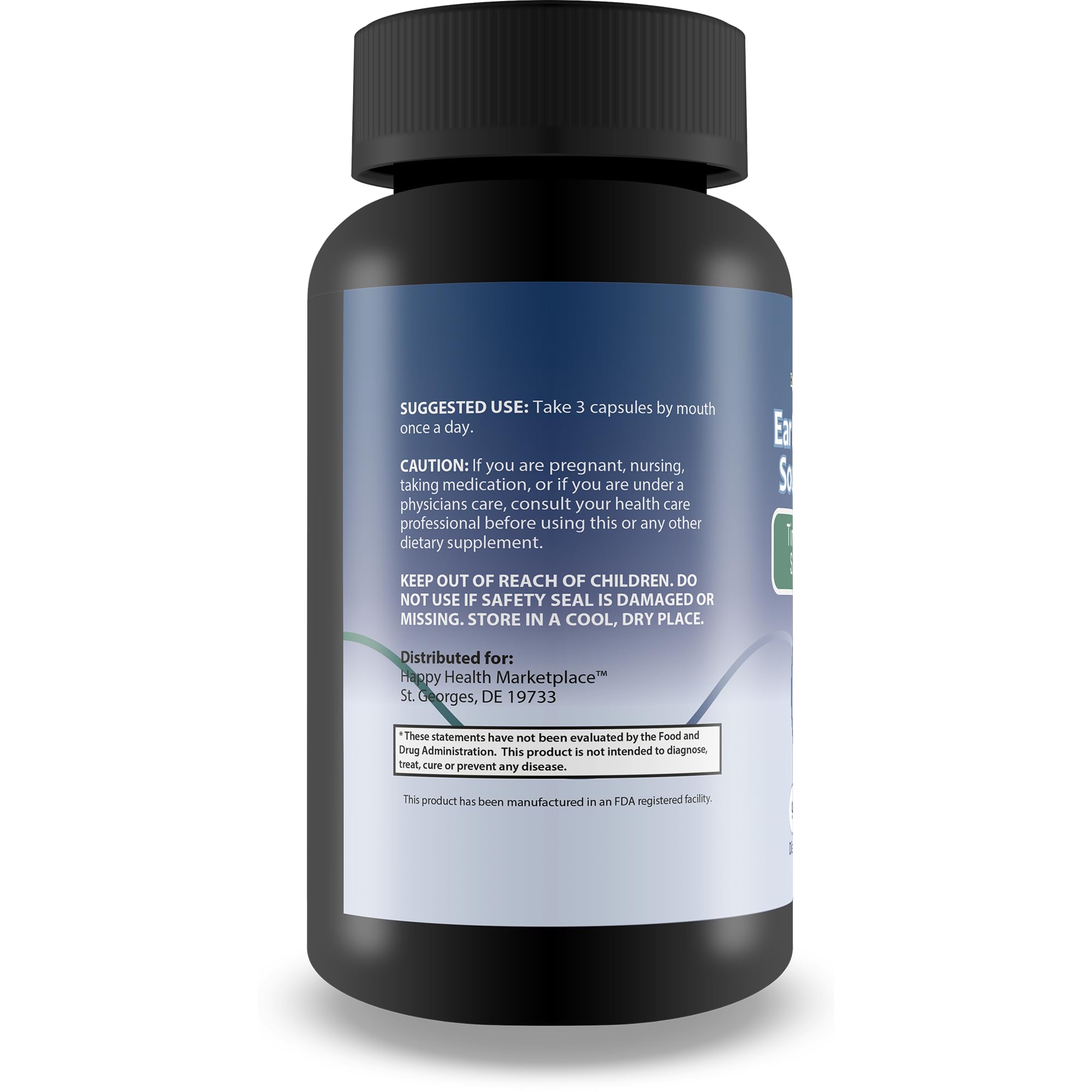 Assorted natural herbs and ingredients used in Ear Echo Ease formula