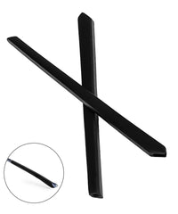 Soft silicone rubber material for comfort and durability, resists yellowing and hardening