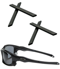 Two pairs of Oakley earsocks for Split Jacket and racing frames in black rubber