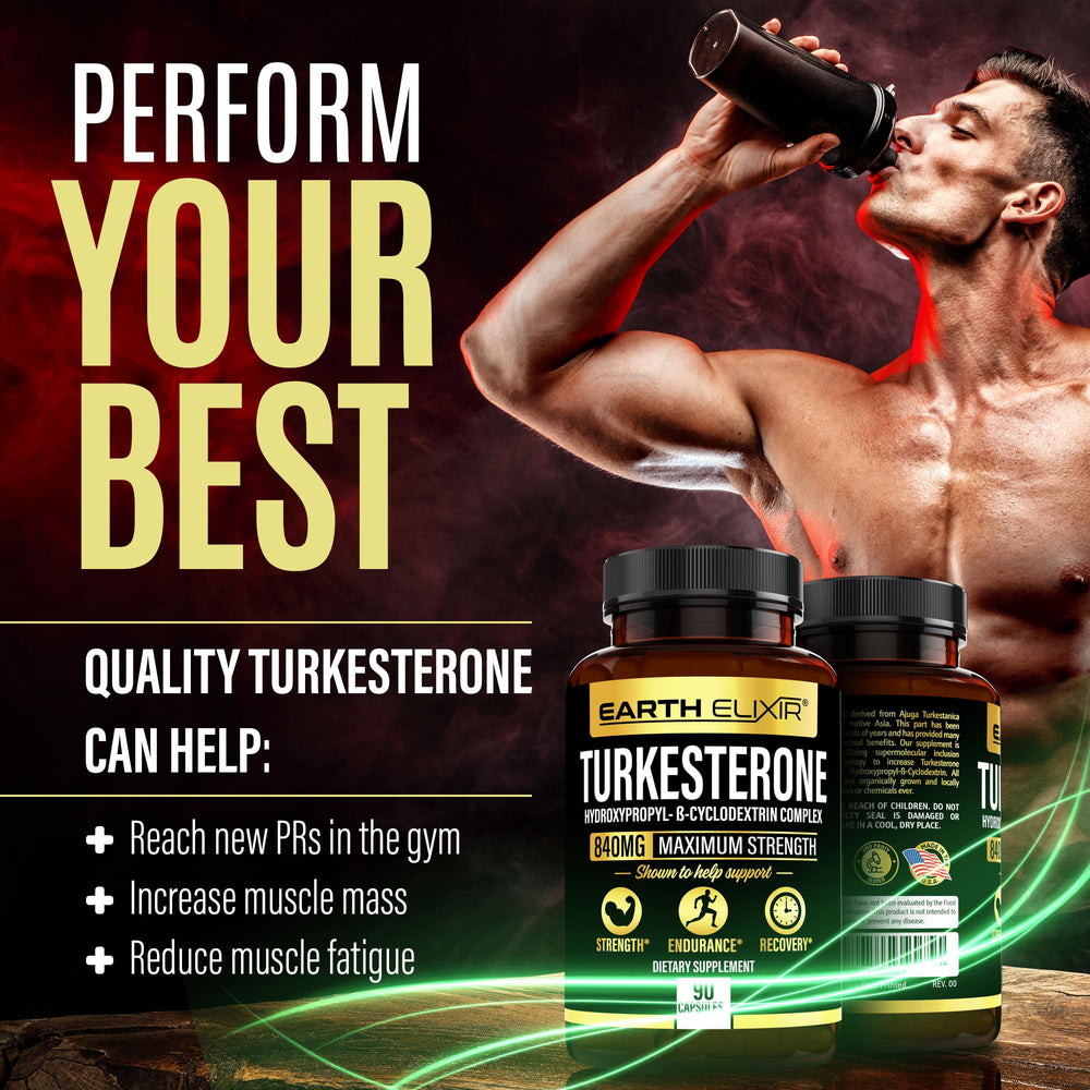 Capsules of Earth Elixir Turkesterone 840 mg