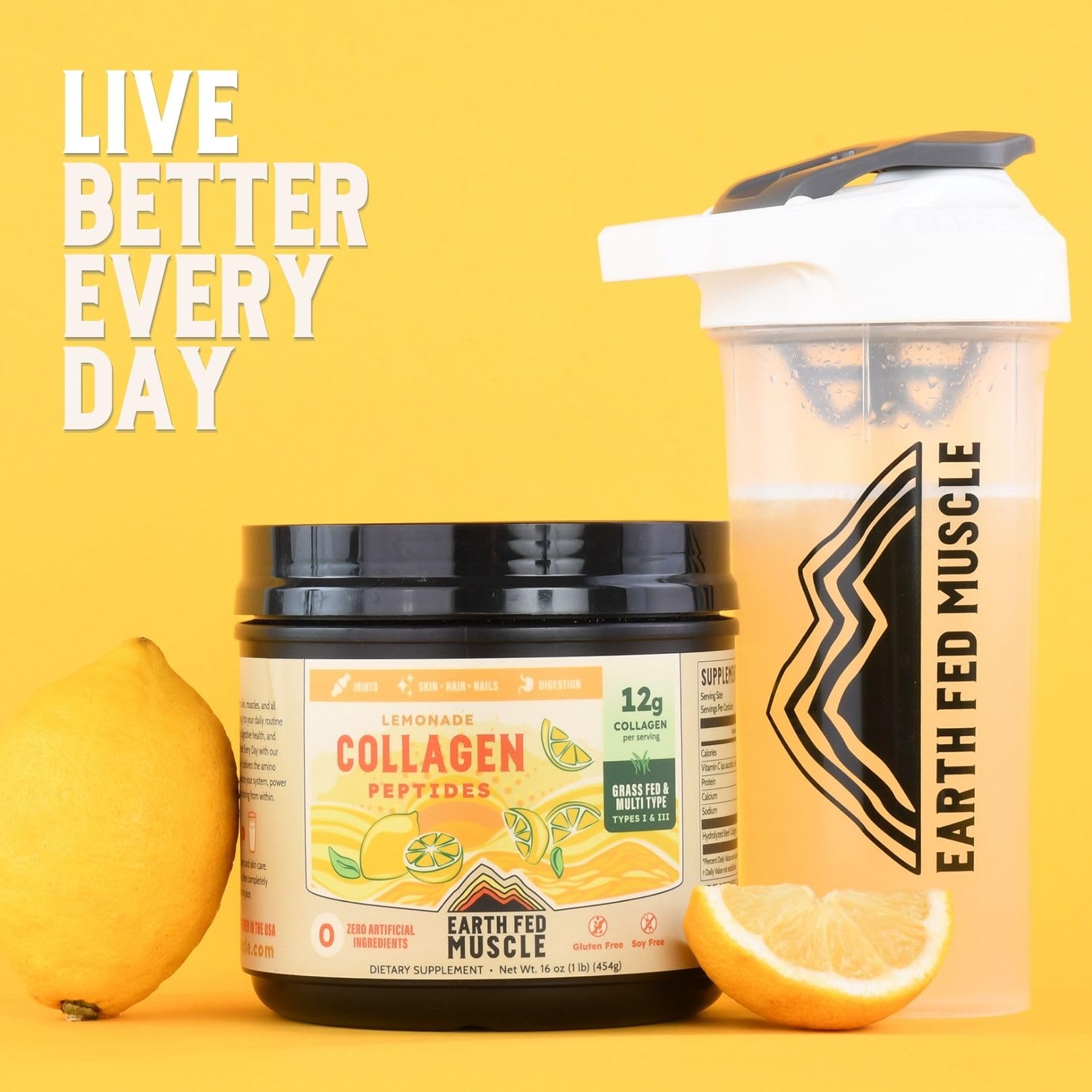 12g collagen protein per serving display