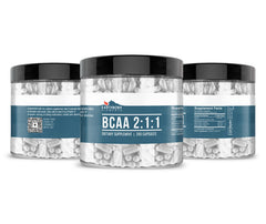 Close-up of Earthborn Elements BCAA capsules
