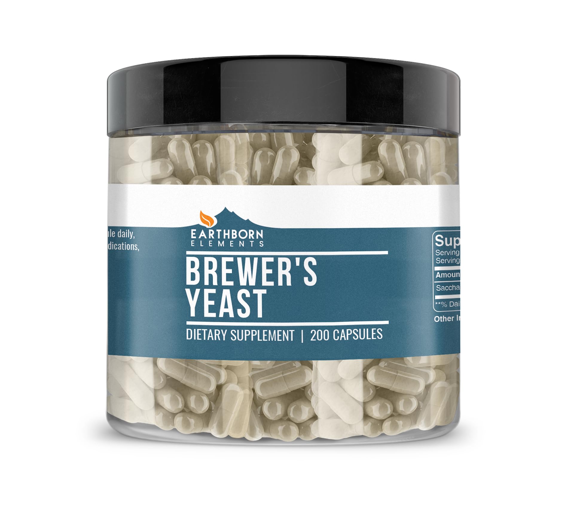 Earthborn Elements Brewer's Yeast 200 Capsules bottle front view