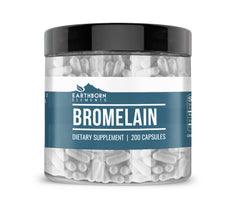 Earthborn Elements Bromelain 200 capsules – front view