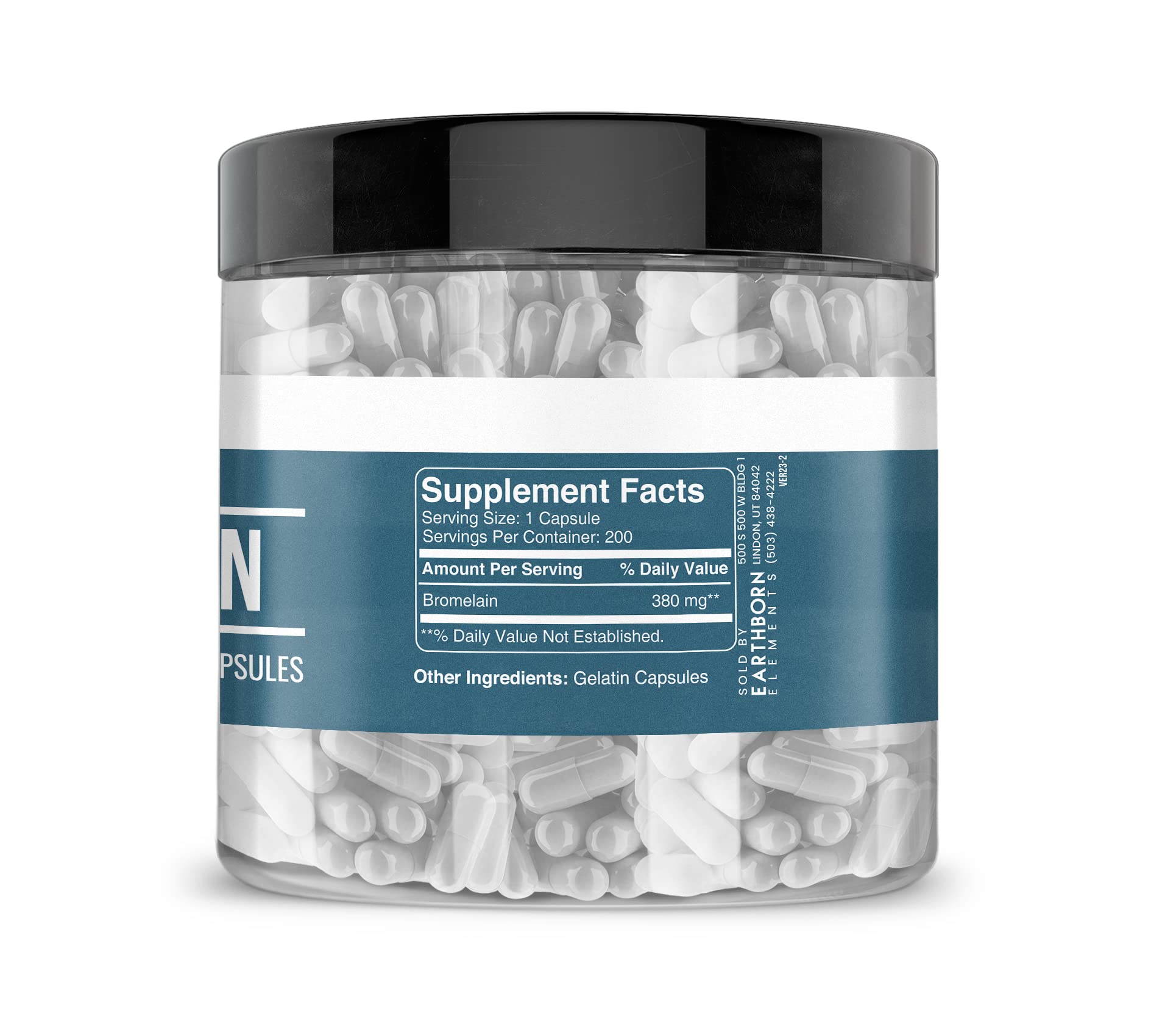 USA-encapsulated Earthborn Elements Bromelain 200 capsules