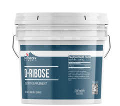 Earthborn Elements D-Ribose powder in a resealable 1-gallon bucket