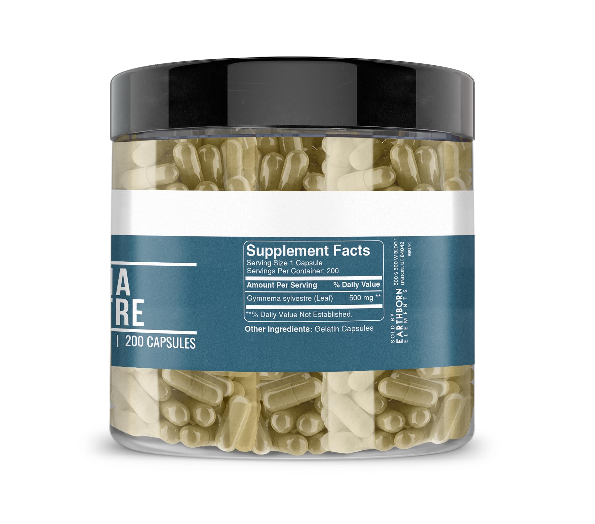 Close-up of Gymnema Sylvestre capsules