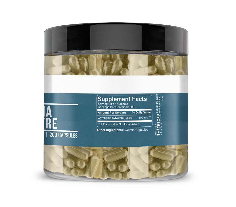 Close-up of Gymnema Sylvestre capsules