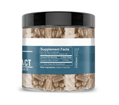 Pure Hawthorn Berry Extract capsules showing no additives