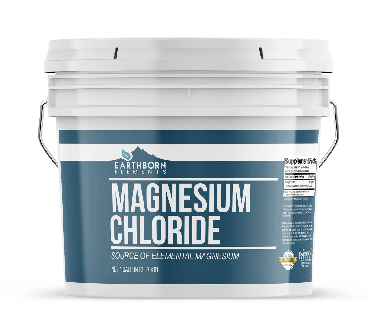 Earthborn Elements Magnesium Chloride 1 Gallon bottle label