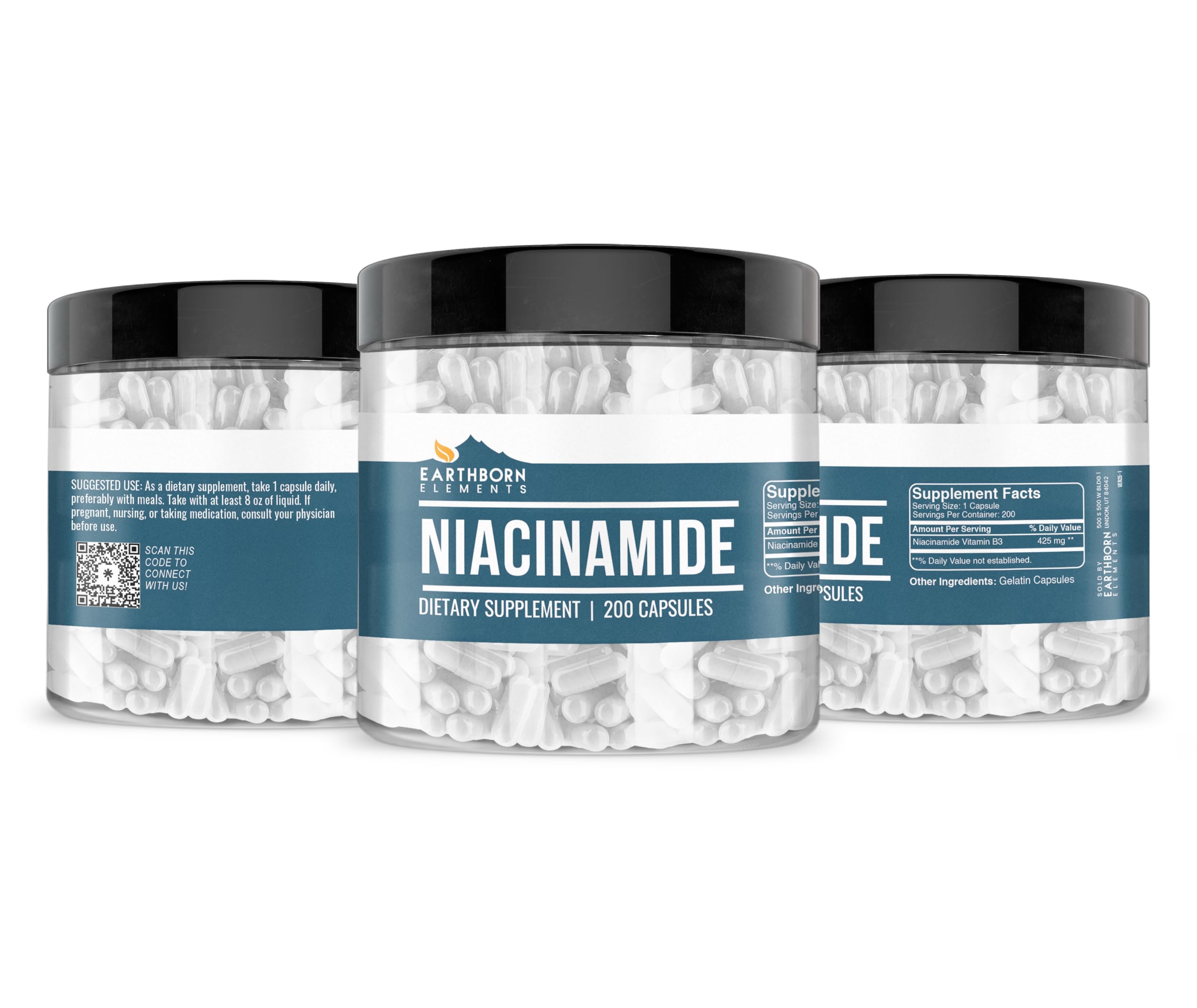 USA-encapsulated Niacinamide production label
