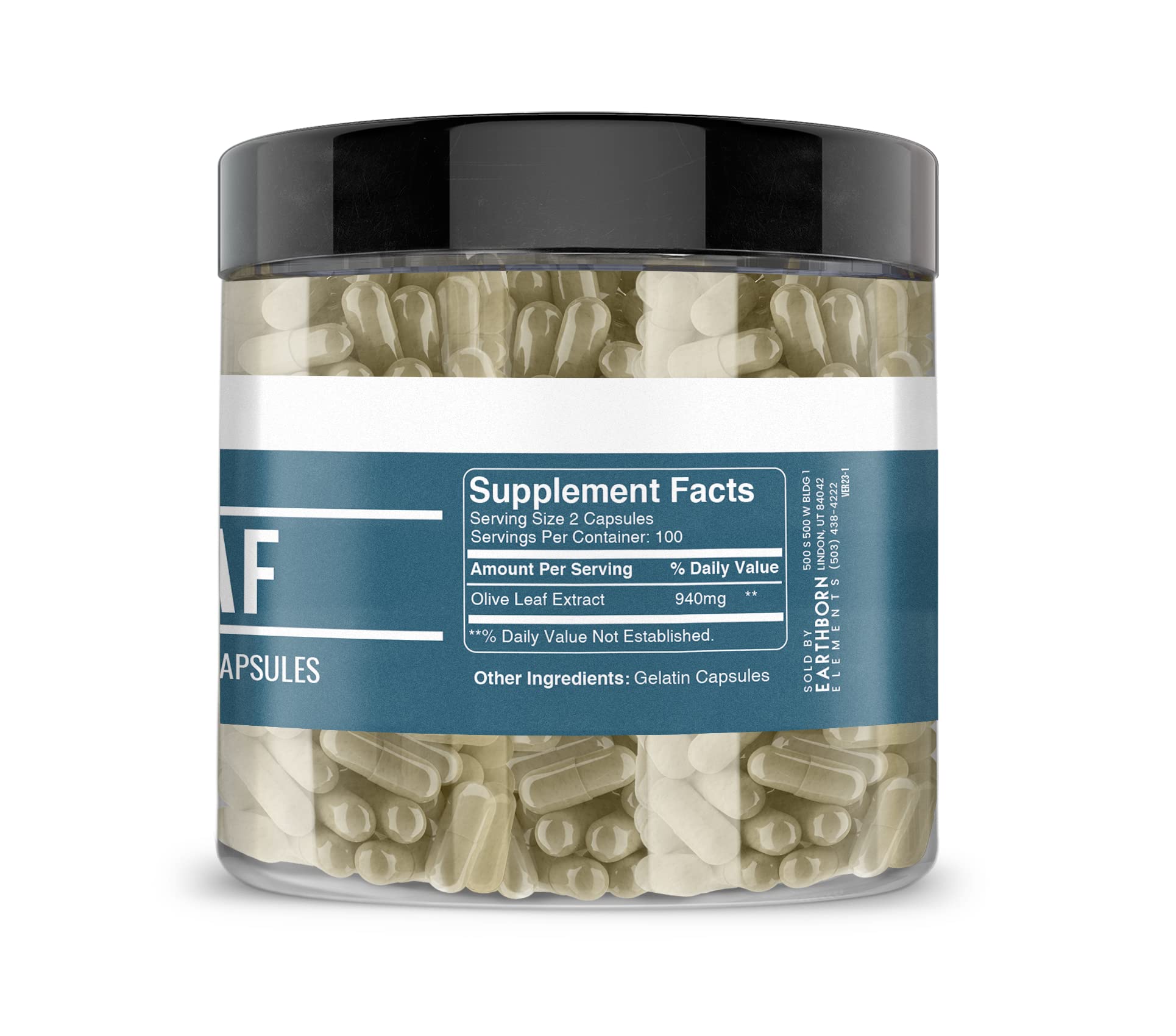 USA-encapsulated olive leaf extract product shot