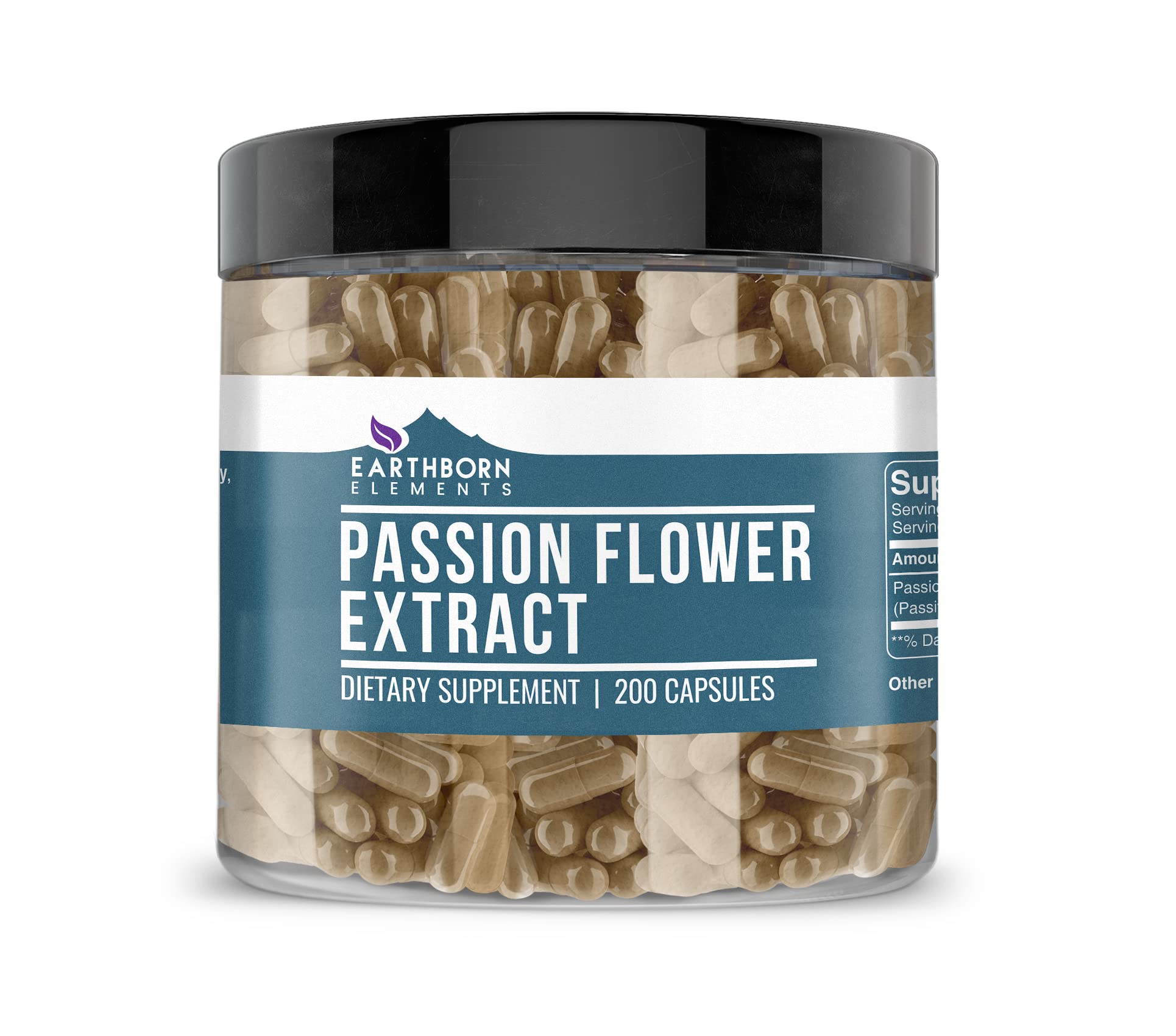 Earthborn Elements Passion Flower Extract capsules, 200-count