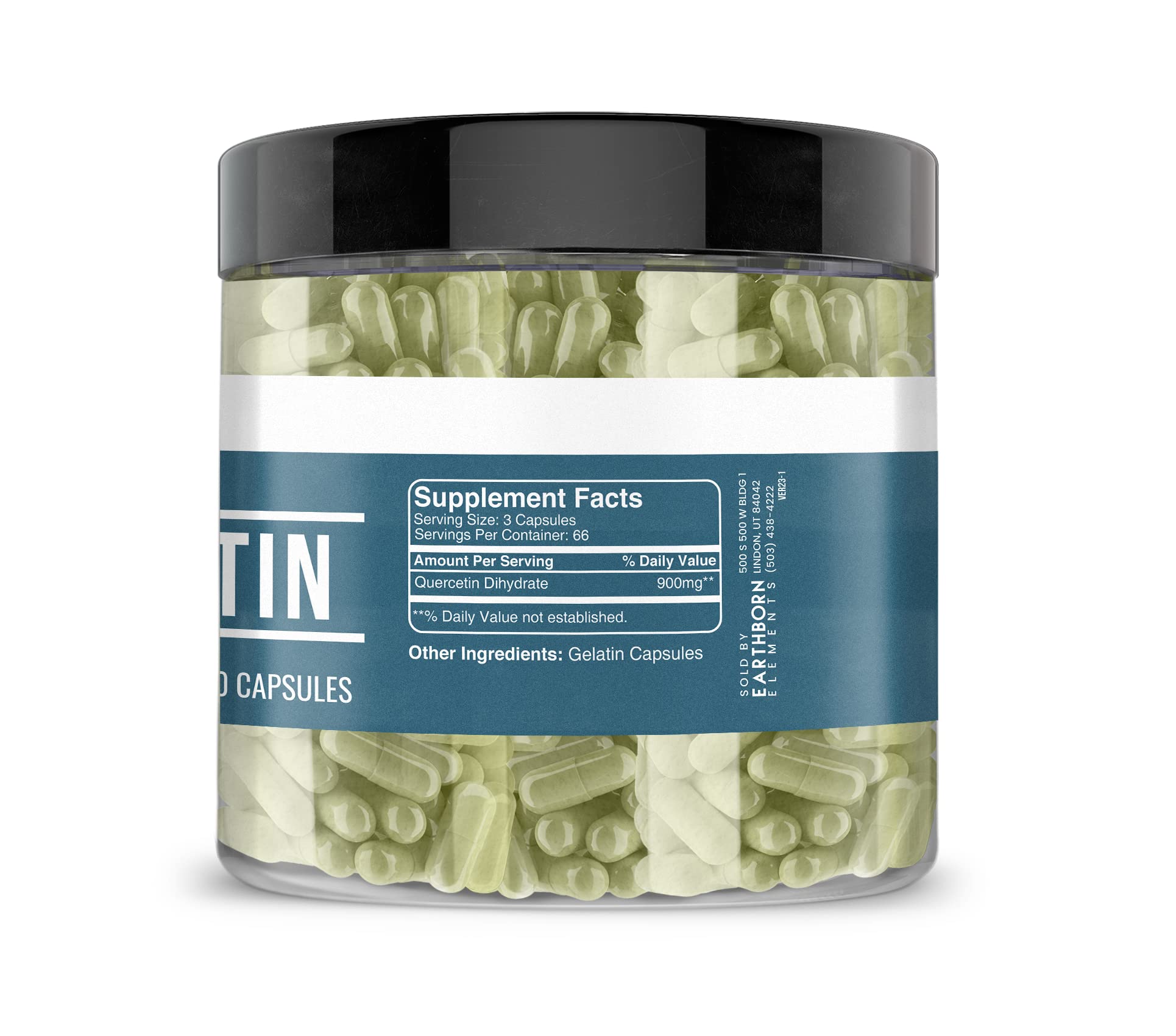 Earthborn Elements Quercetin bottle label