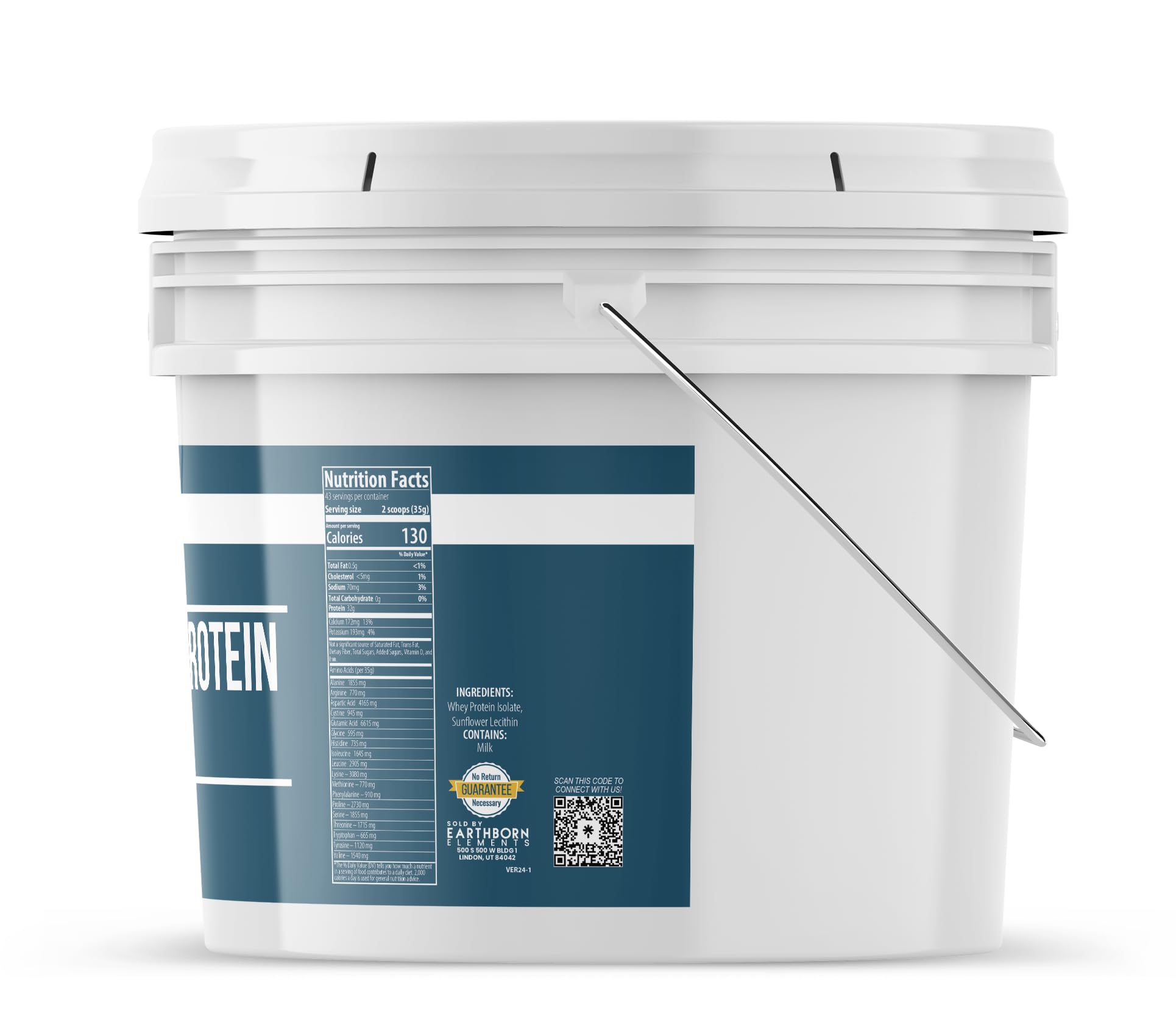 Nutrition: 32 g protein per serving