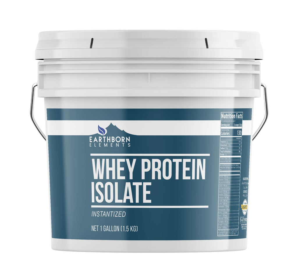 Earthborn Elements Whey Protein Isolate 53.6 oz unflavored container