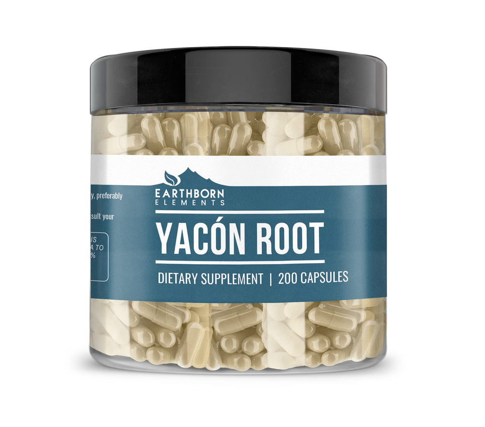 Earthborn Elements Yacon Root capsules – front view