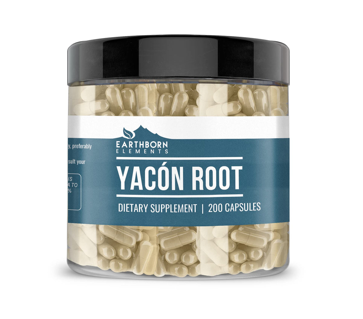 Earthborn Elements Yacon Root capsules – front view
