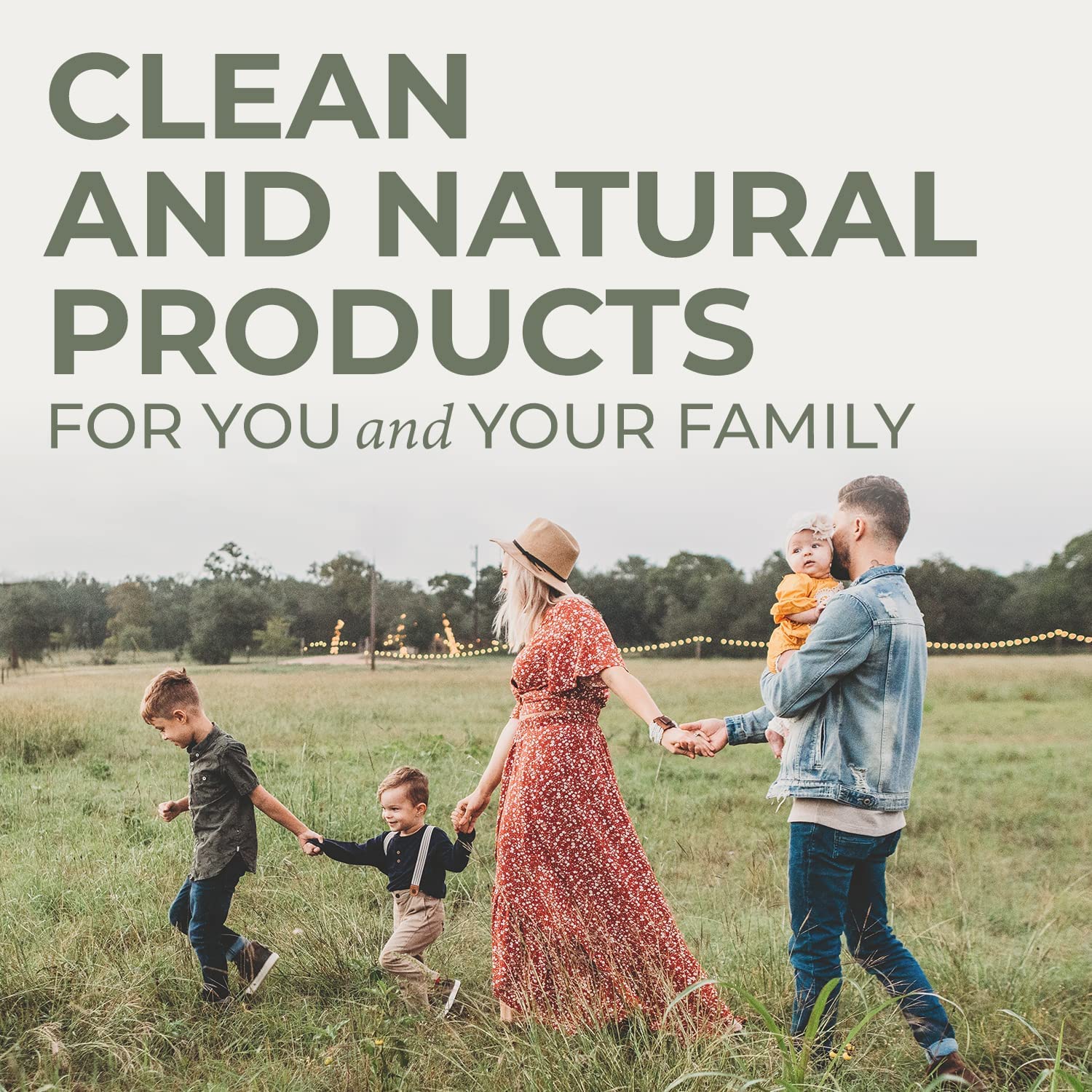 All-natural, clean ingredients label for Earthley product