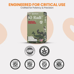 EarthNutri KI-Radi tablets close-up 65 mg dose