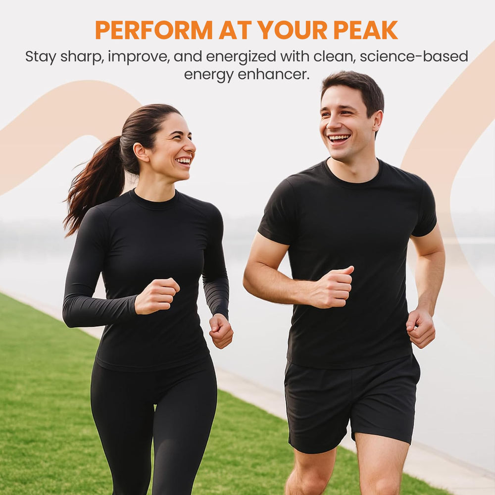 EarthNutri Theacrine clean-label packaging signals gluten- and additive-free nutrition.