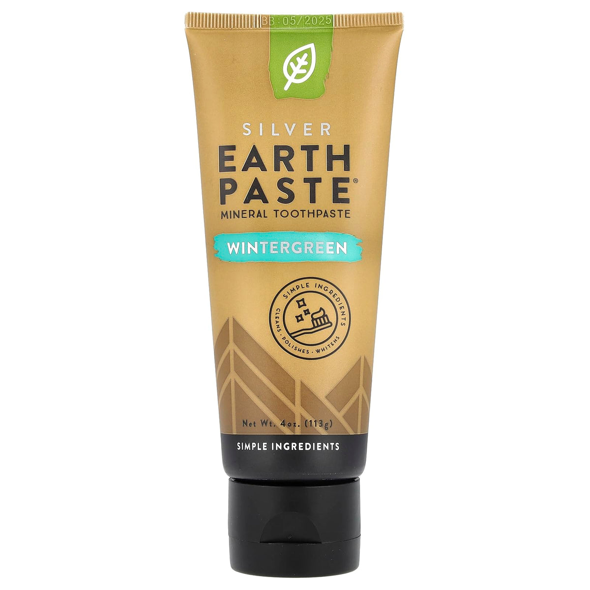 Redmond Earthpaste Wintergreen 3-pack toothpaste tubes exterior