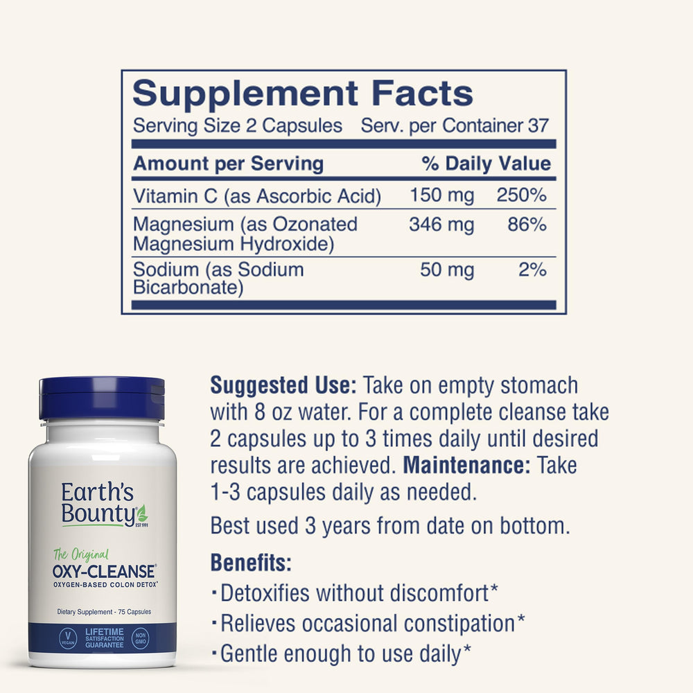 Concept image of oxygen-powered detox for colon health