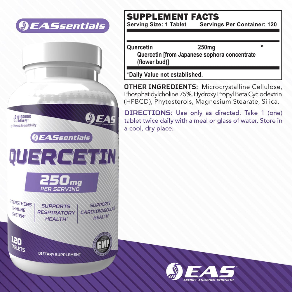 Product label for EAS Quercetin 250mg