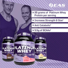 EAS whey protein chocolate ice cream tub delivers rich flavor with lean-mass support.