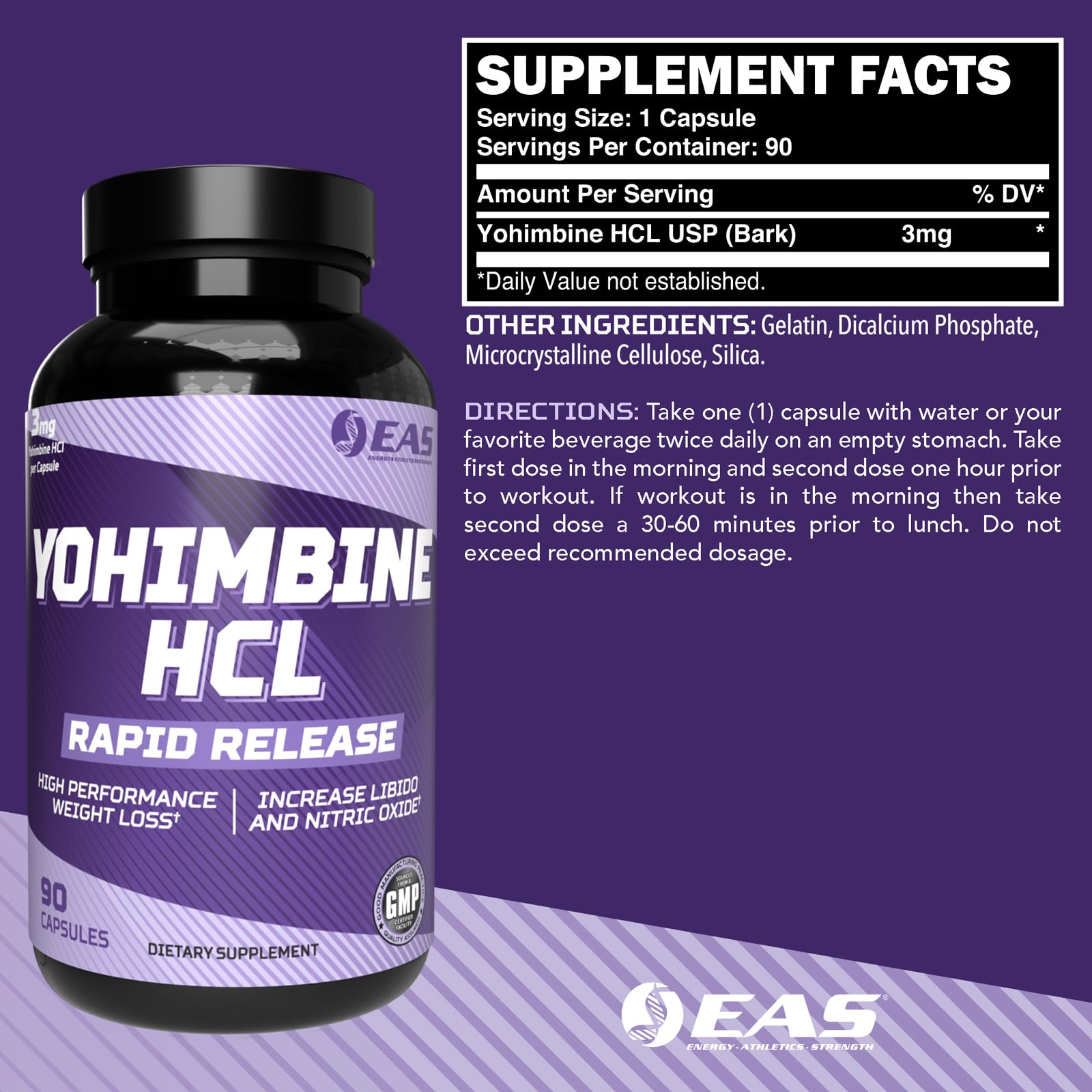 Close-up of Yohimbine HCL capsules