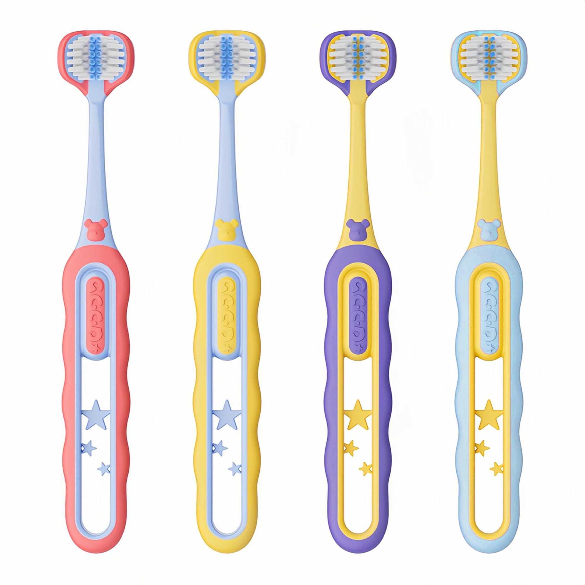 Age range 2-4 toddler toothbrushes by EASICUTI