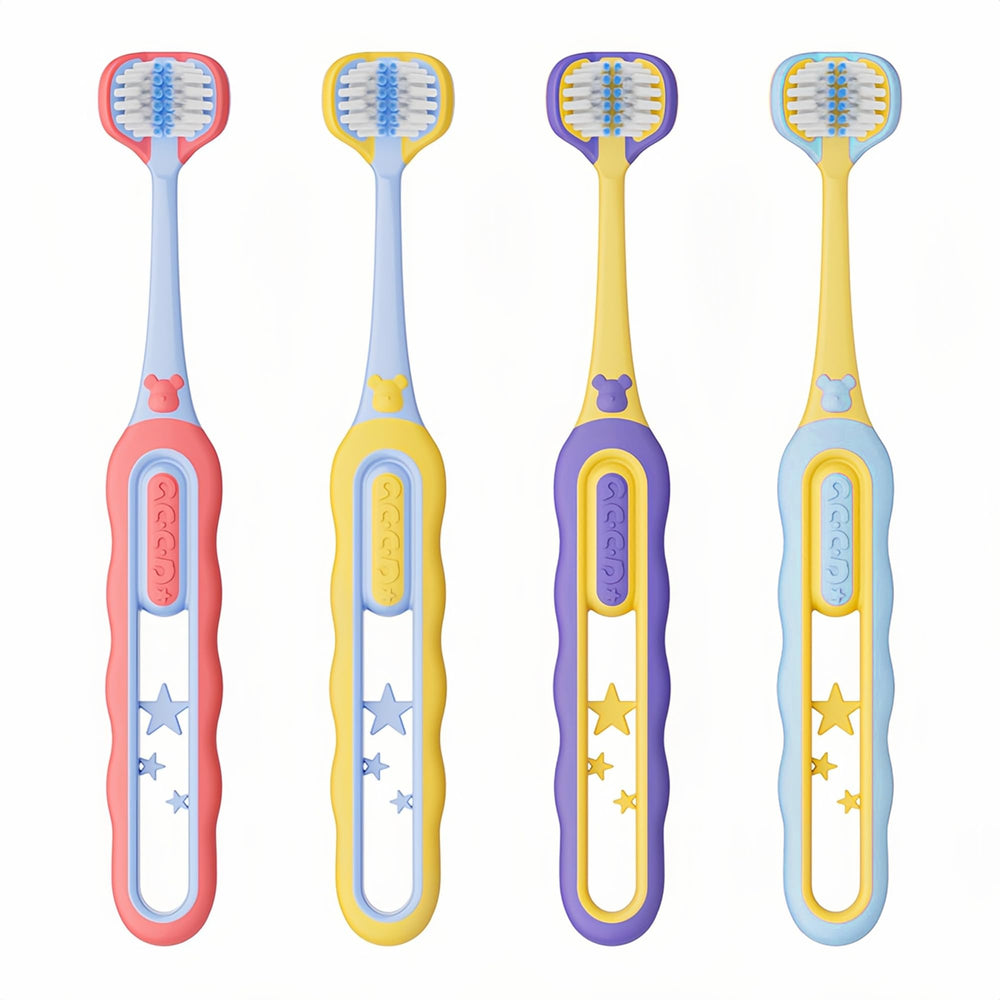 Age range 2-4 toddler toothbrushes by EASICUTI