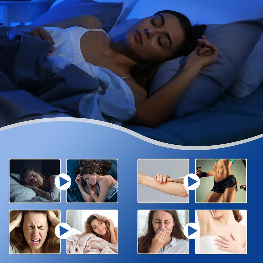 Close-up of spray being applied to skin