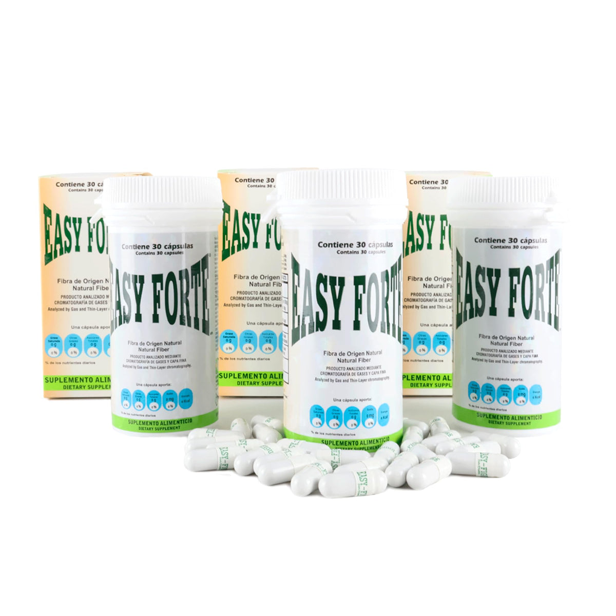Hero image: Easy Forte 3-pack Natural Fiber Capsules (90 capsules)