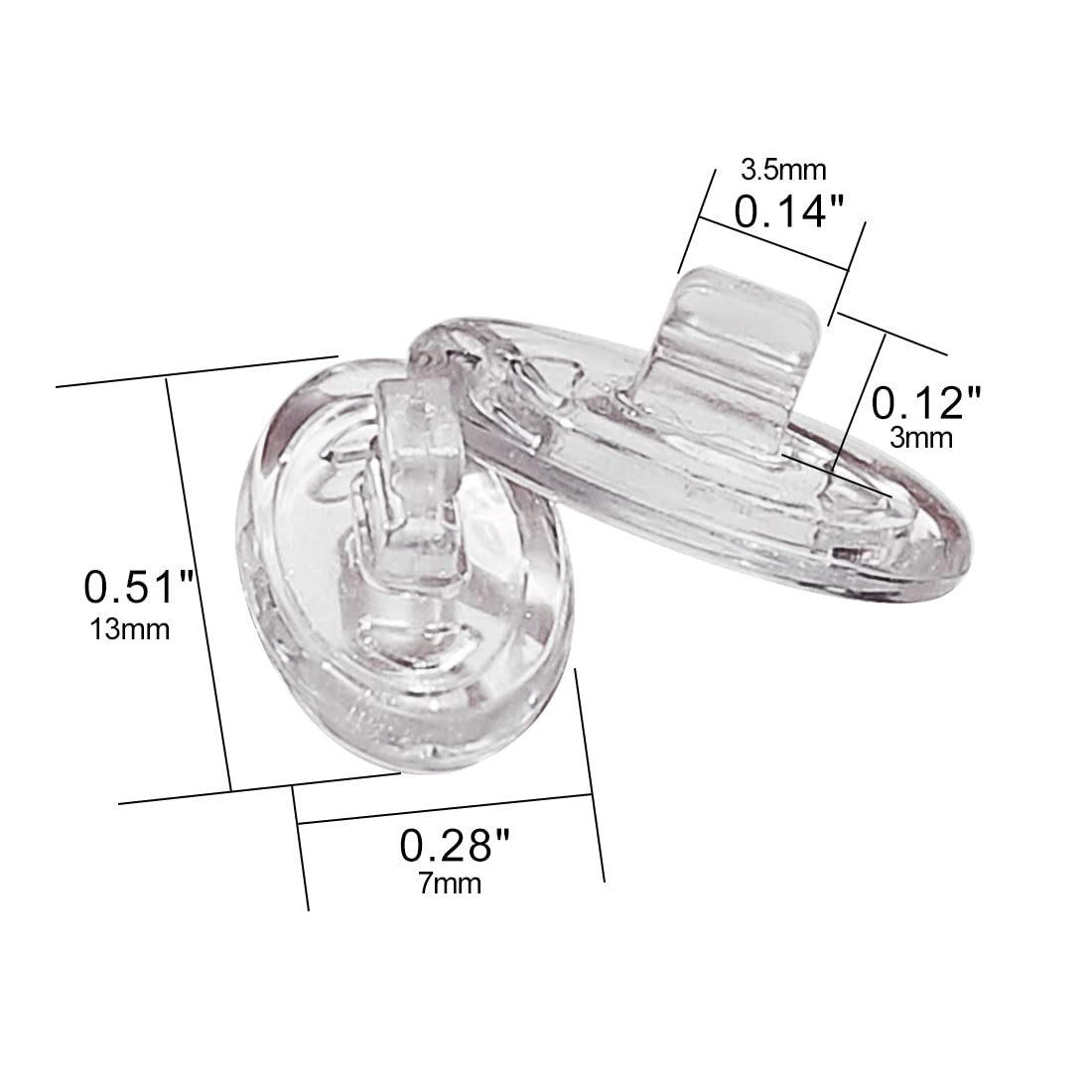 Easy-install Oakley nose pads setup