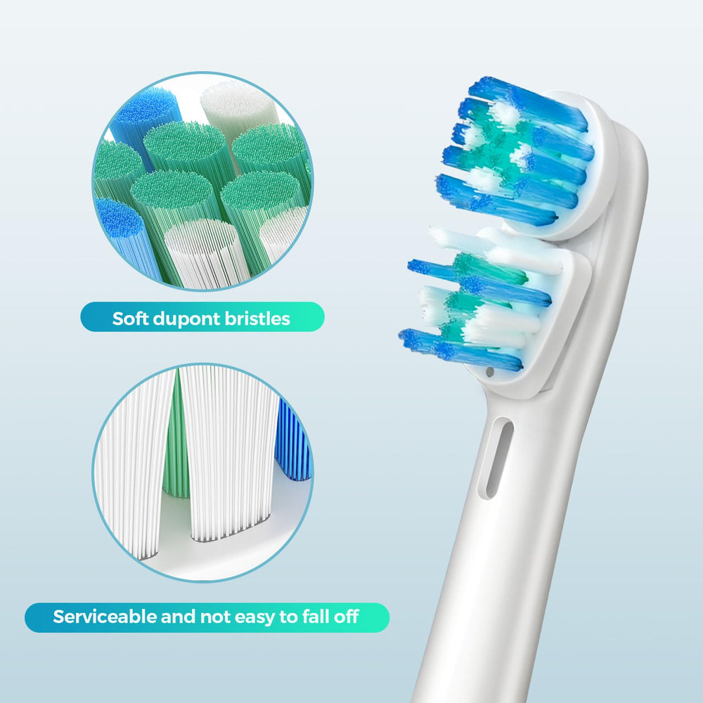 Easy installation of replacement toothbrush head onto Oral-B handle