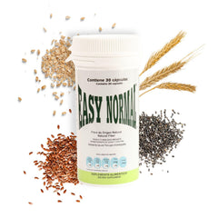 Natural ingredients illustration for Easy Normal fiber capsules