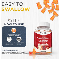 Gummies on a natural background highlighting easy-to-digest formula