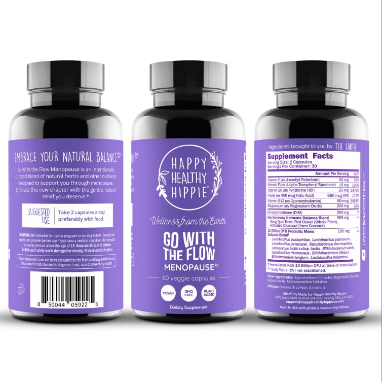 Easy-to-swallow vegan capsules for menopause relief