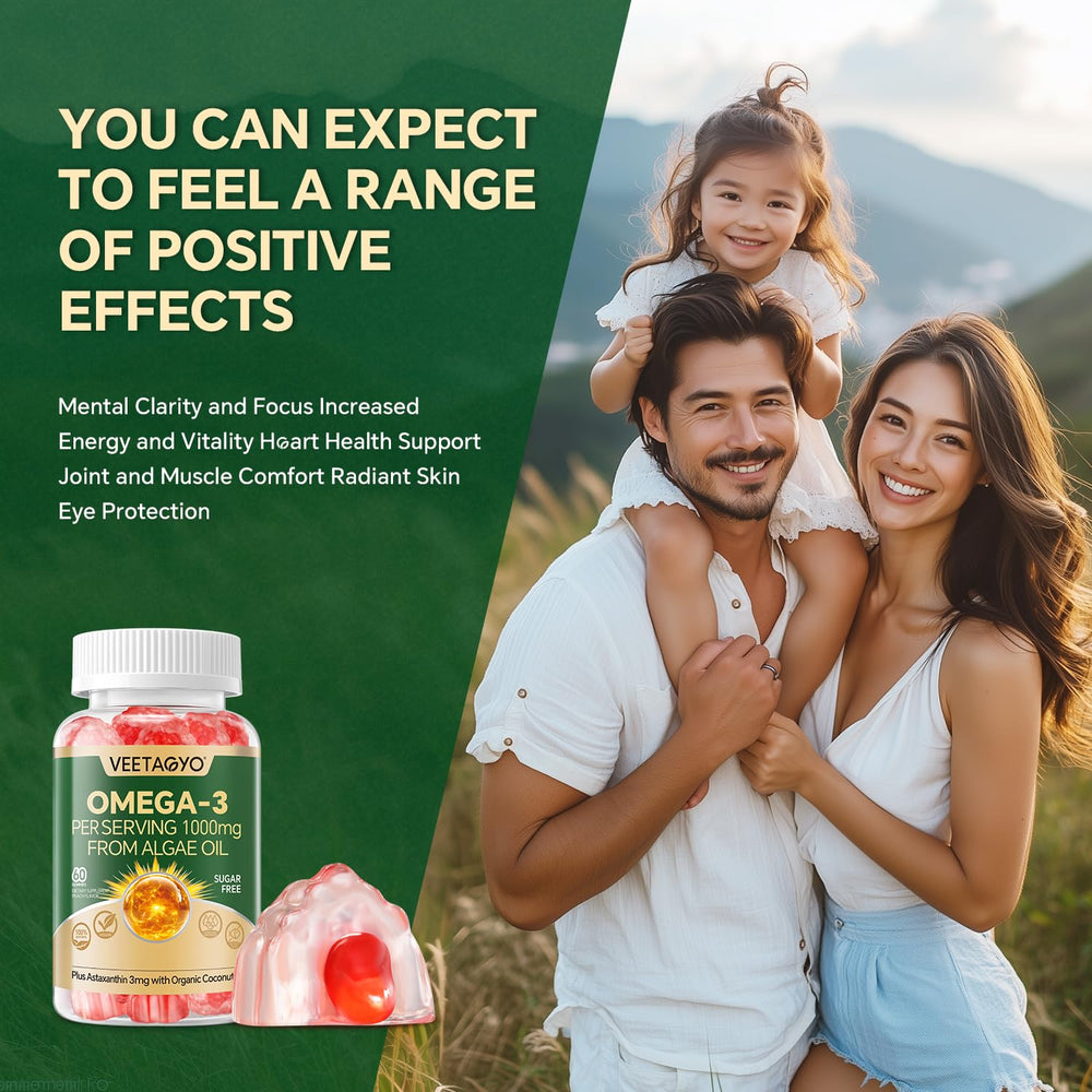 Easy-to-take vegetarian omega-3 gummies