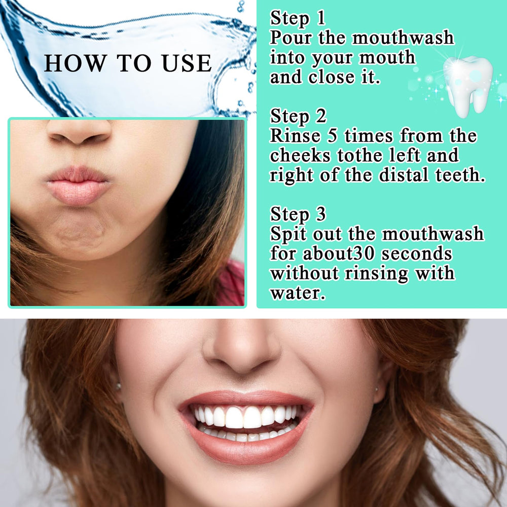 Easy-to-use mouthwash sachets for 30-second rinse